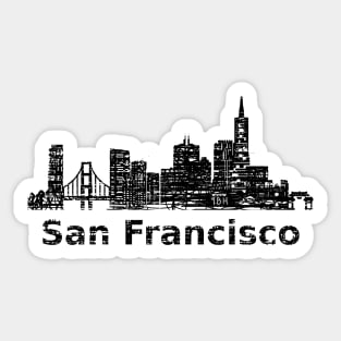 San Francisco City - World Cities Series by 9BH Sticker